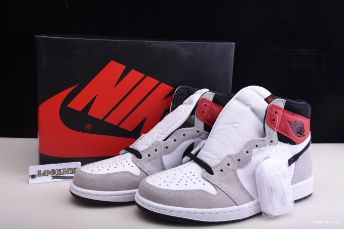 Rep MAX 1 Light Jordan High 555088-126 Air Grey Smoke OG 0813